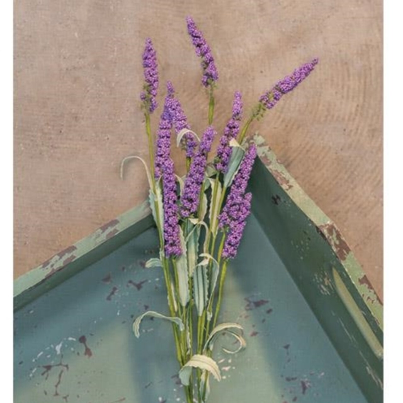 Faux Lavender Heather Spray Purple Buds Flexible Stem Vase Filler Set of 4